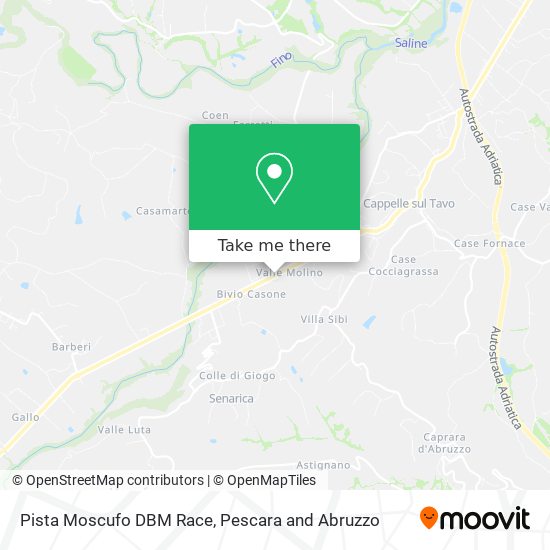 Pista Moscufo DBM Race map