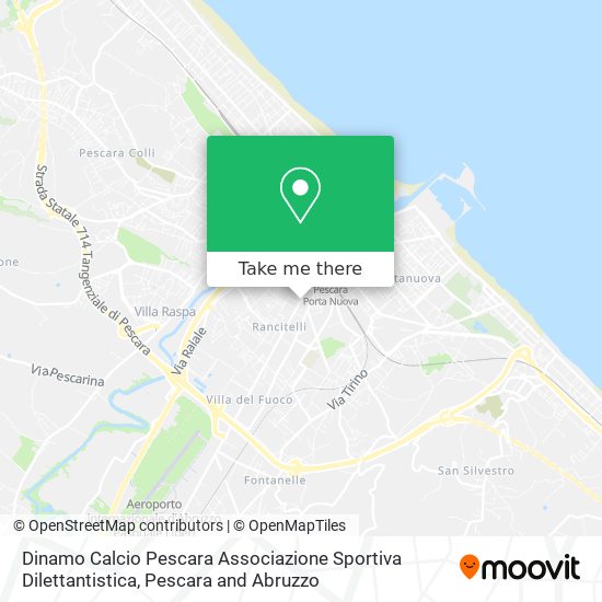 Dinamo Calcio Pescara Associazione Sportiva Dilettantistica map