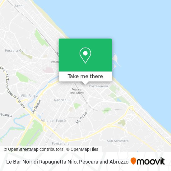 Le Bar Noir di Rapagnetta Nilo map