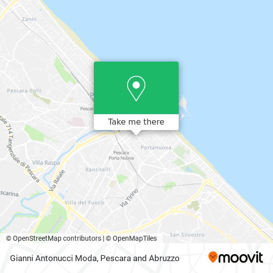 Gianni Antonucci Moda map