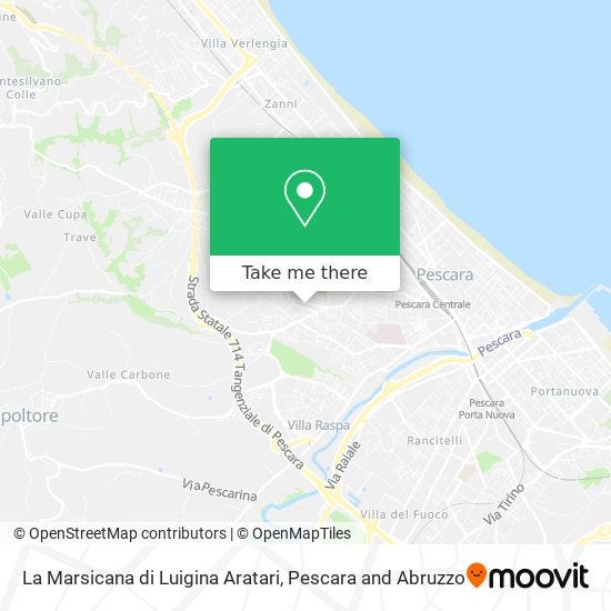 La Marsicana di Luigina Aratari map