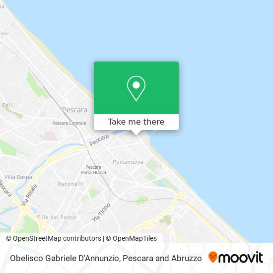 Obelisco Gabriele D'Annunzio map