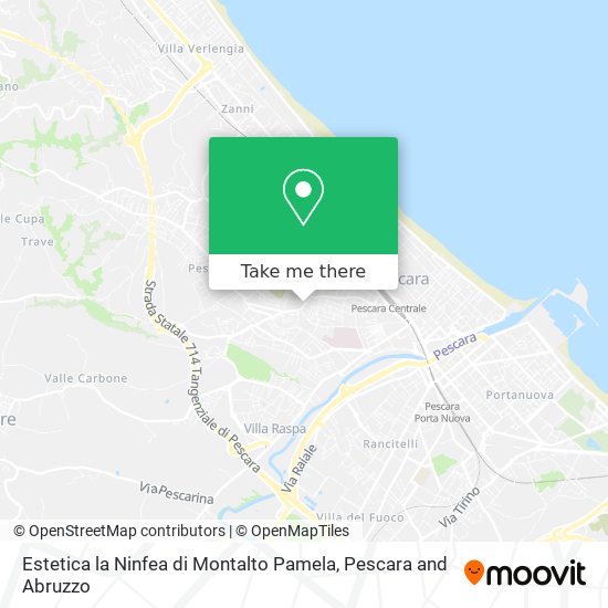 Estetica la Ninfea di Montalto Pamela map