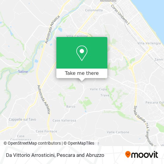 Da Vittorio Arrosticini map
