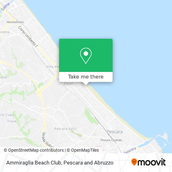 Ammiraglia Beach Club map