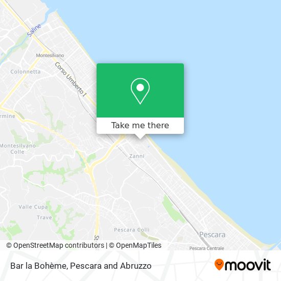 Bar la Bohème map