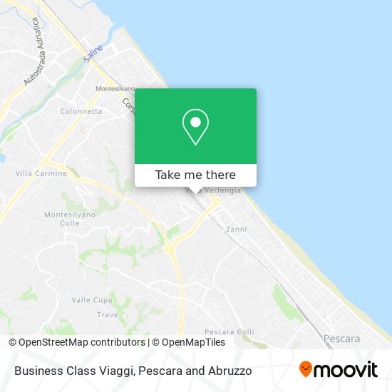 Business Class Viaggi map
