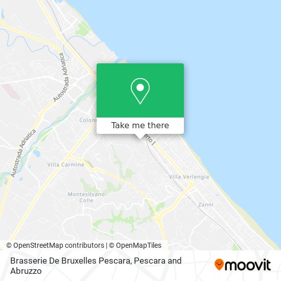 Brasserie De Bruxelles Pescara map