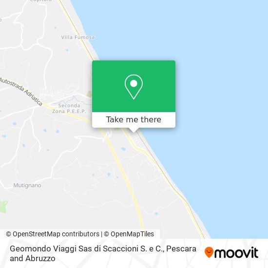 Geomondo Viaggi Sas di Scaccioni S. e C. map
