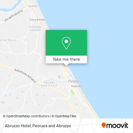 Abruzzo Hotel map