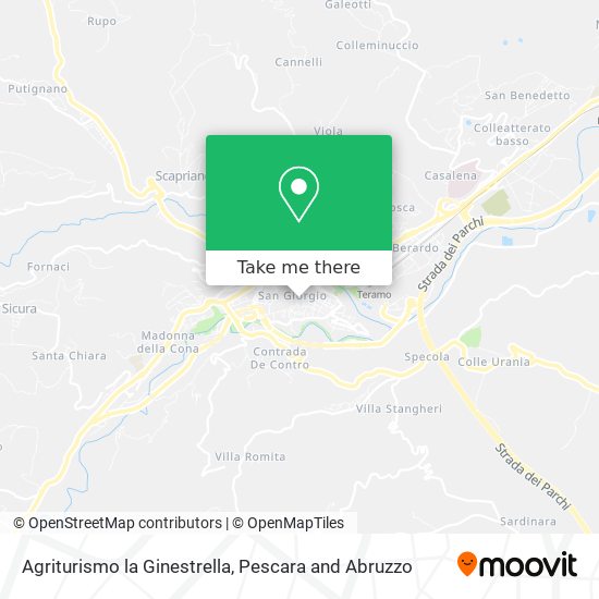 Agriturismo la Ginestrella map