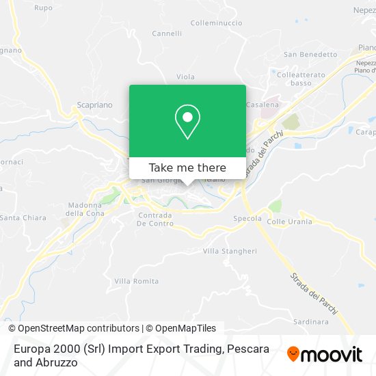 Europa 2000 (Srl) Import Export Trading map