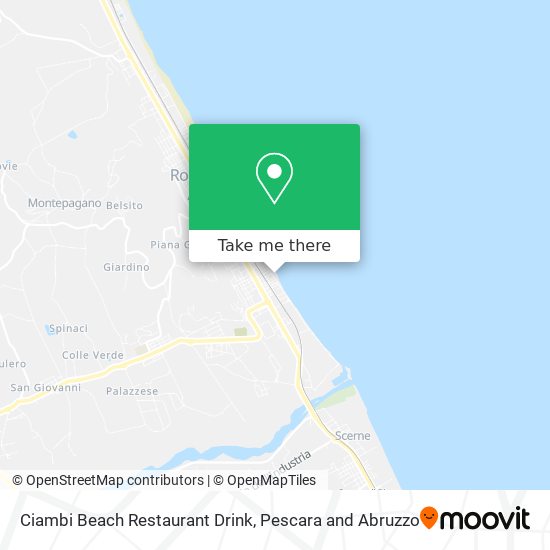Ciambi Beach Restaurant Drink map