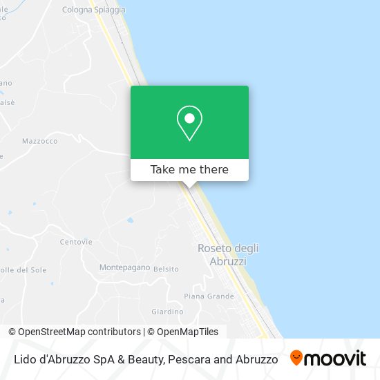Lido d'Abruzzo SpA & Beauty map