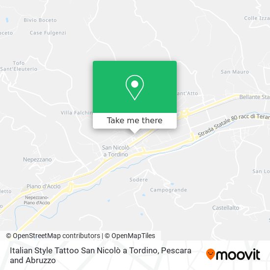 Italian Style Tattoo San Nicolò a Tordino map