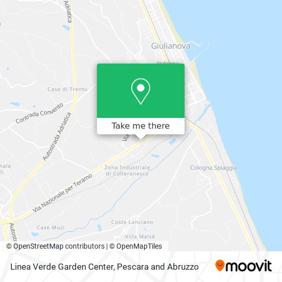 Linea Verde Garden Center map