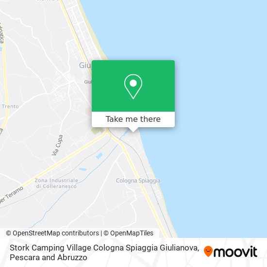 Stork Camping Village Cologna Spiaggia Giulianova map