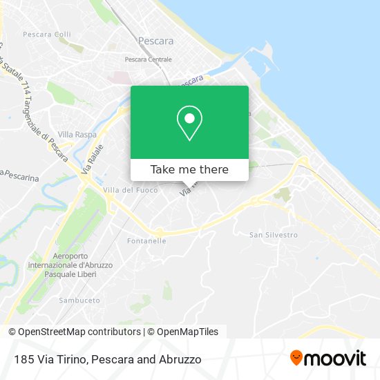 185 Via Tirino map
