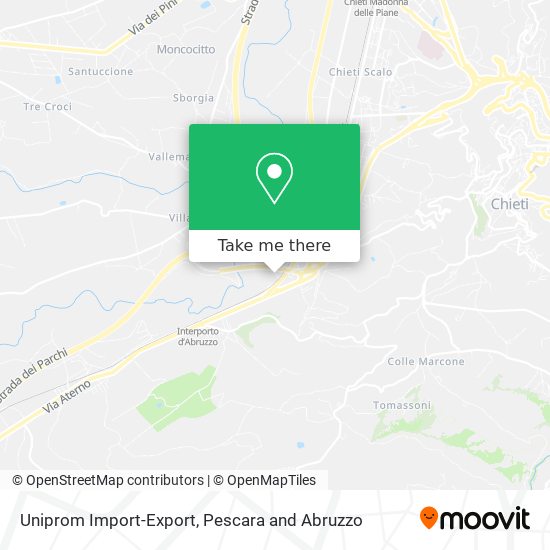 Uniprom Import-Export map