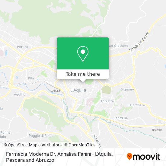Farmacia Moderna Dr. Annalisa Fanini - L'Aquila map
