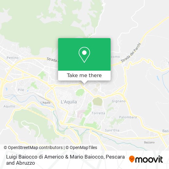 Luigi Baiocco di Americo & Mario Baiocco map