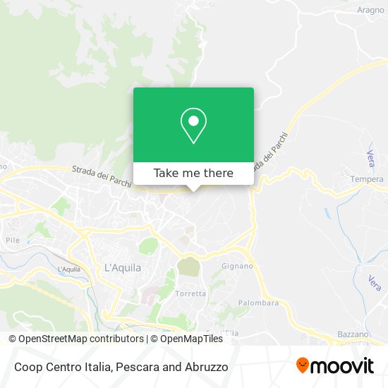 Coop Centro Italia map