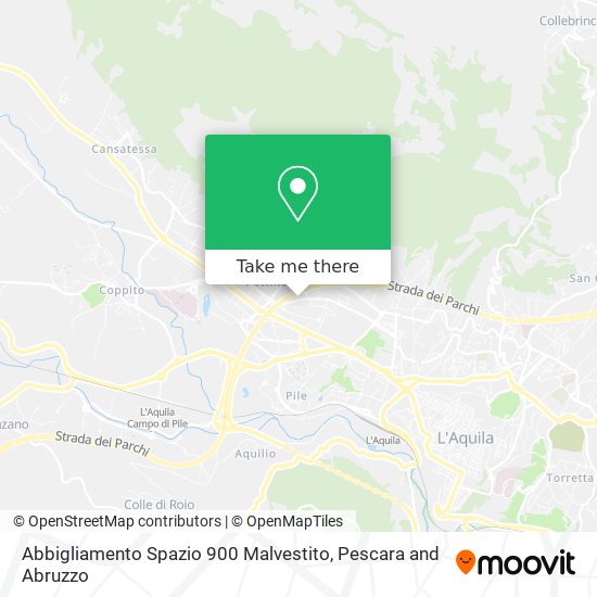 Abbigliamento Spazio 900 Malvestito map