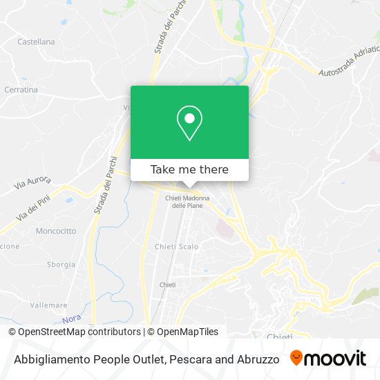 Abbigliamento People Outlet map