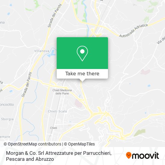 Morgan & Co. Srl Attrezzature per Parrucchieri map