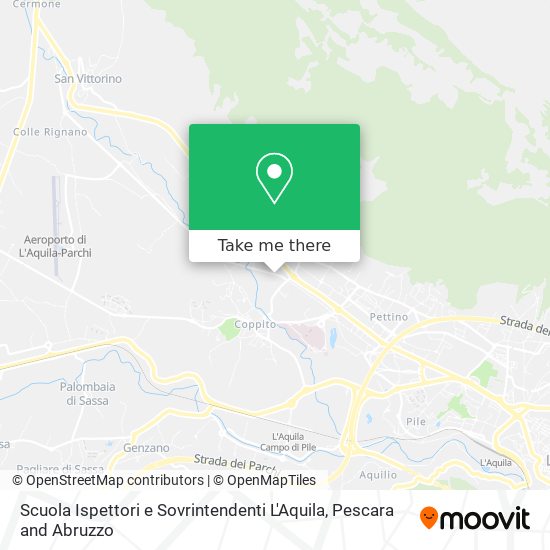 Scuola Ispettori e Sovrintendenti L'Aquila map