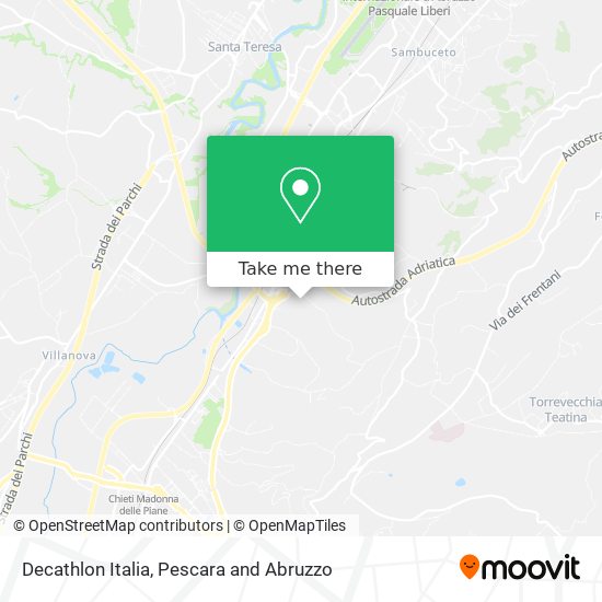 Decathlon Italia map