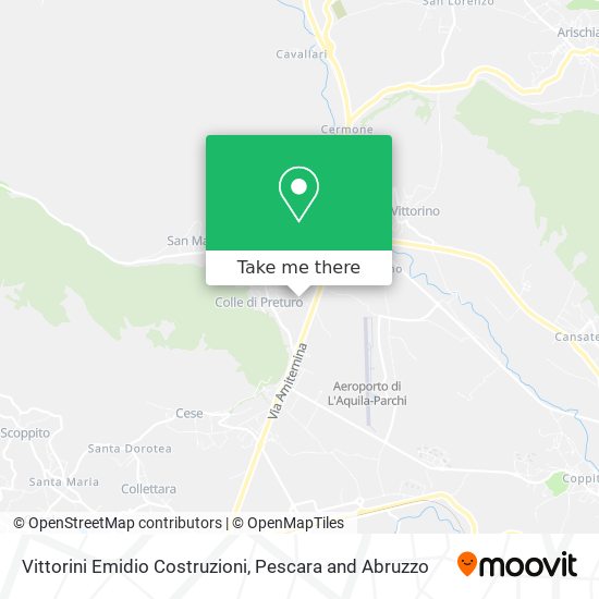 Vittorini Emidio Costruzioni map