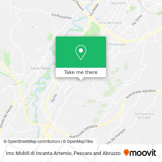 Imc Mobili di Incanta Artemio map