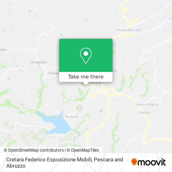 Cretara Federico Esposizione Mobili map