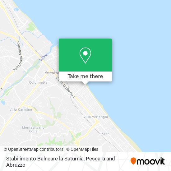 Stabilimento Balneare la Saturnia map