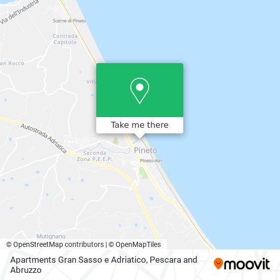 Apartments Gran Sasso e Adriatico map