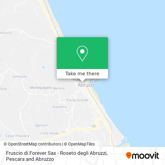 Fruscio di Forever Sas - Roseto degli Abruzzi map