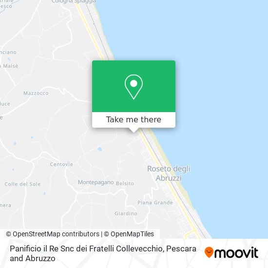 Panificio il Re Snc dei Fratelli Collevecchio map