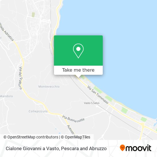 Cialone Giovanni a Vasto map