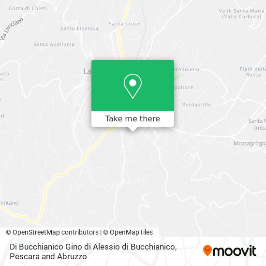 Di Bucchianico Gino di Alessio di Bucchianico map