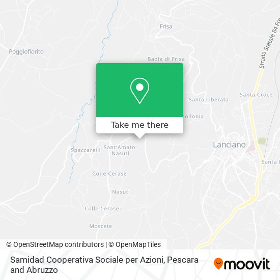 Samidad Cooperativa Sociale per Azioni map