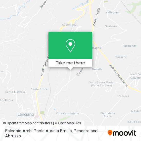 Falconio Arch. Paola Aurelia Emilia map
