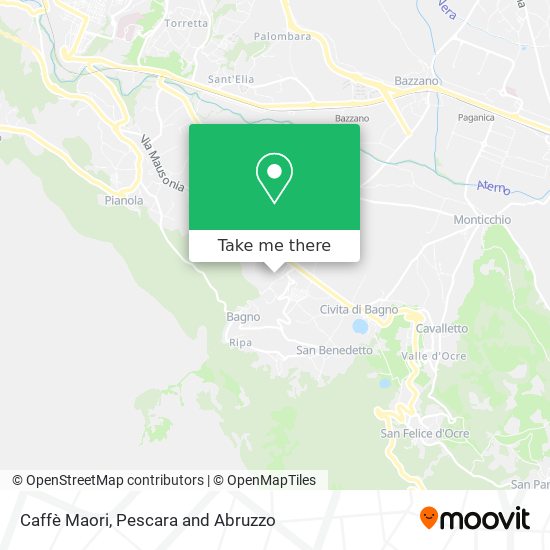 Caffè Maori map