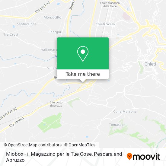 Miobox - il Magazzino per le Tue Cose map