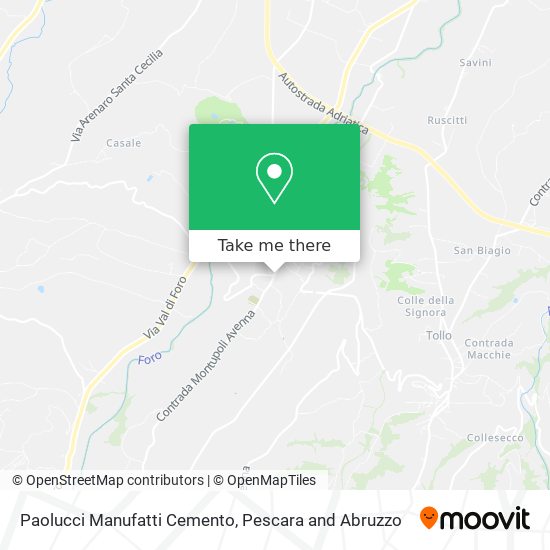 Paolucci Manufatti Cemento map