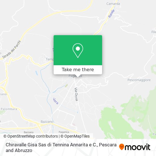 Chiravalle Gisa Sas di Tennina Annarita e C. map