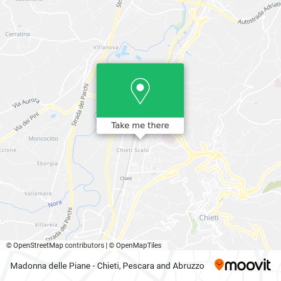 Madonna delle Piane - Chieti map