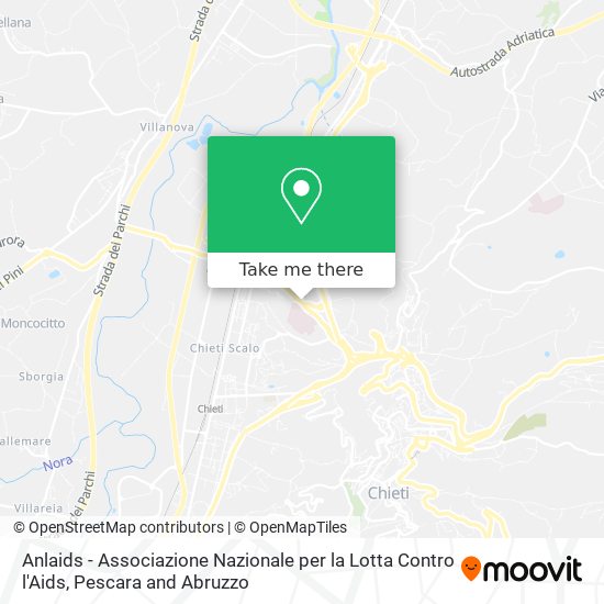 Anlaids - Associazione Nazionale per la Lotta Contro l'Aids map