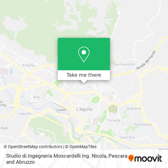 Studio di Ingegneria Moscardelli Ing. Nicola map