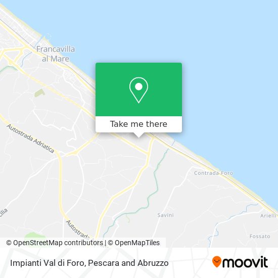 Impianti Val di Foro map